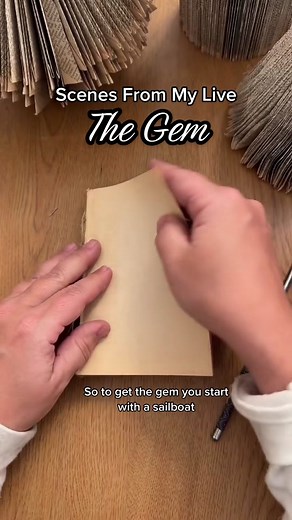 Easy Book Folding Pattern: The Gem