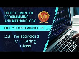 2.8 The Standard C++ String Class | CS305/CS504(B) |