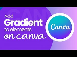 How to Add Gradient Color to Elements in Canva (Beginner Tutorial)