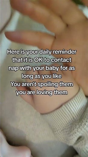 Dont ever let anyone tell you that holding your baby is spoiling them