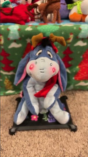 Christmas singing Eeyore! Disney! ￼