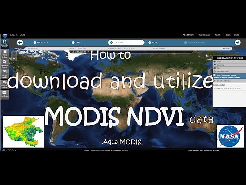 How to download and utilize Aqua MODIS NDVI of NASA | Remote Sensing Tutorial