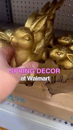 3.3K views · 39 reactions | You need to hear this! Walmart has the Easter/ Spring decor out and it’s better than ever!!Gold bunnies, light up ceramic eggs, bunny wreaths, adorable carrots, spring pillows and precious table coverings that are perfect for Easter brunch. Have you checked it out yet? ………..#walmarteaster #easterdecor #eastereggs #easterbunny #springdecor #bunnywreath #eastertable #easterfun #homedecor #easterfinds #eastershopping #springshopping | Karaskorner | Facebook