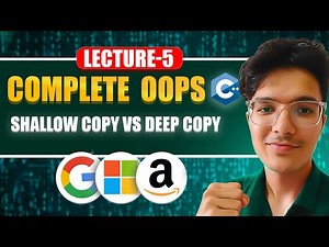 Shallow Copy vs Deep Copy Constructors | OOPS Series for Interviews | Lecture 5