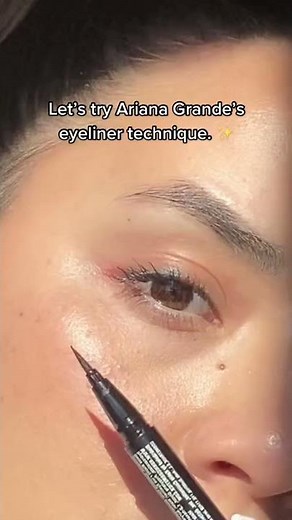 Testing Ariana Grande's Eyeliner Technique