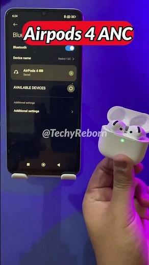 5.4 Bluetooth Pairing Test of Apple Airpods 4 ANC with Android phone 😱#techyreborn #airpods4