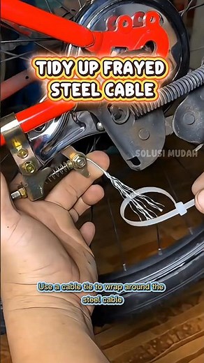 Simple Trick to Fix Frayed Steel Cable | Quick & Effective DIY! 🔧