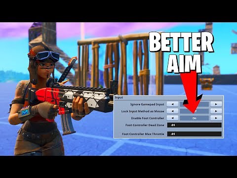 THIS NEW SETTING MADE MY FORTNITE AIM BETTER **Trying Foot Controller Setting**