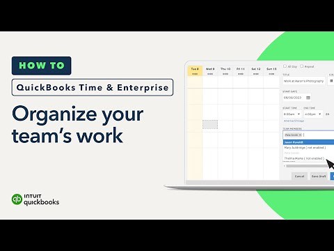 How to organize your workforce with QuickBooks Enterprise and QuickBooks Time