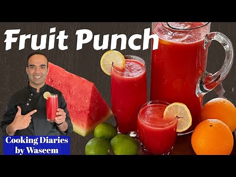 Tropical Fruit Punch Recipe | No Added SUGAR | All Natural Drink | Cooking Diaries by Waseem
