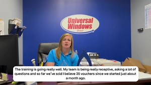Kim Kinsella, Sales Manager for UniversalWindows-Direct St. Louis, shares how easy it was to get started with Destination Motivation, and how quickly the vacation vouchers impacted their business. Learn what her team gained from our in-person training and the amazing response they've had from homeowners. Then contact us to get started. 😎 | Destination Motivation