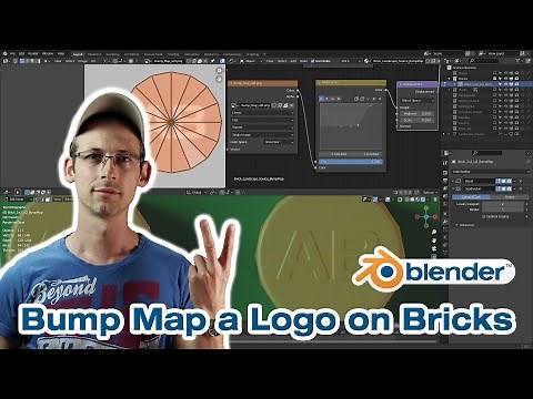 Blender Beginner Tutorial - Adding a Brand Logo on Stud using Bump Map
