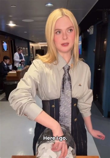 Elle Fanning's First Red Carpet Look Revealed