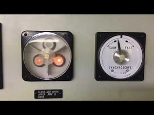 Diesel generator's manual synchronization