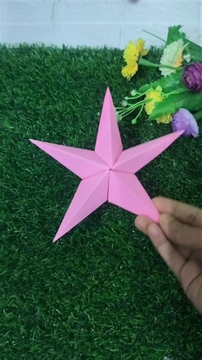 Sticky note diy star⭐ #diy #star #art #critsmas #craft #viralvideoシ#creativeart