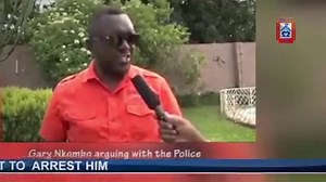 FLASHBACK: Garry Nkombo receives a beating from Zambia Police officers that went to arrest opposition leader Hakainde Hichilema at his New Kasama residence in Lusaka. The Mazabuka lawmaker was there to ensure the safety of his Boss (HH). | Fyambe Media