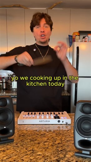 Boyan Tantchev (chillseshmusic) on Instagram: "Cookin’ up beats in the kitchen with some super dope iLoud Micro Monitor Pros  @ikmultimedia @starrackerman #beatmakerproducer #makingbeats #firebeat #cookingup #beatcookup #beatcookups"