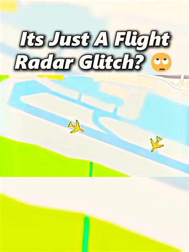 Its Just A Flight Radar Glitch 😨 #aviation #crash