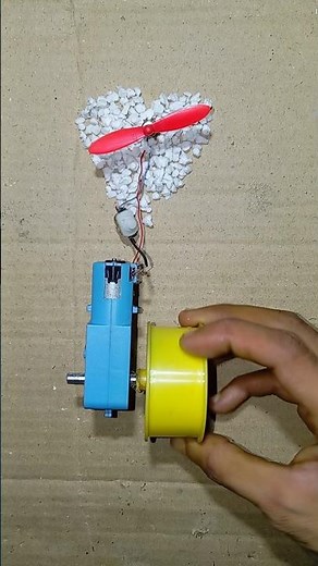 How low cost drone motor powered by metal gear motor #diy #project #dronemotor