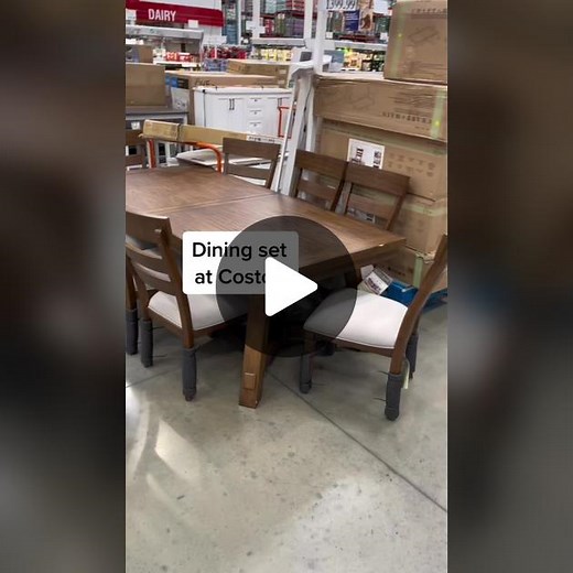 Yay or nay? New dining set at Costco. #costco #costcoguide #costcofinds #newhome #homedecor