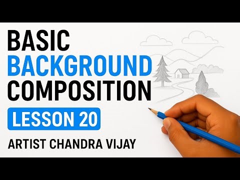 Basic Background Composition | How to Draw Better Backgrounds | Lesson 20 #drawing #arttutorial