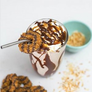 Samoa Milkshake Recipe here: http://taste.md/1KYLzGY | Tastemade