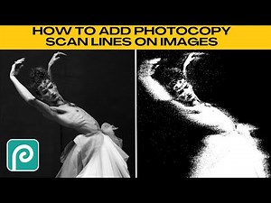How to Add PHOTOCOPY SCAN LINES Effect in PHOTOPEA