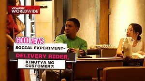 385K views · 8.3K reactions | Isang restaurant ang nag-viral kamakailan dahil sa kanilang pag-aasikaso sa mga delivery rider. May libreng drinks at snack na nakalaan para sa kanila! Ang Good News team, nagsagawa ng isang social experiment kung saan isang delivery rider ang pagsasalitaan ng masama ng ilang customer. Ano kaya ang gagawin ng mga makakakita rito? Panoorin ang video na ito. #GoodNews | GMA Public Affairs | Facebook
