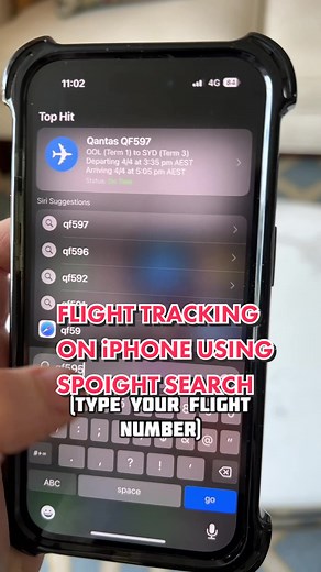 Flight Tracking on iPhone with Spotlight Search