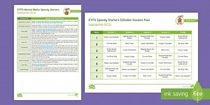 EYFS Maths Speedy Starters: Subtraction (ELG)