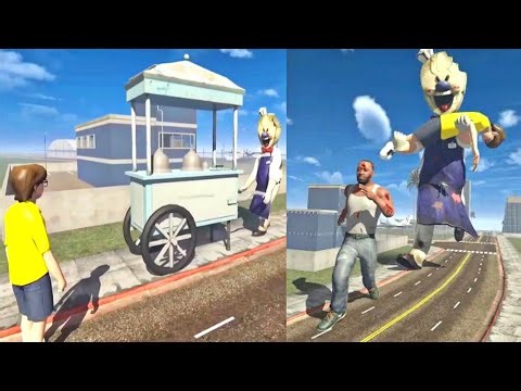 Franklin Fight Hello Neighbor 🤯! in Indian Bike Driving 3D ❤️
