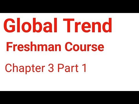 Global Trend Freshman Course Chapter 3 Part 1