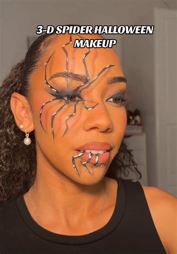 Creepy 3-D Spider Halloween Makeup Tutorial