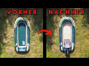 SCHLAUCHBOOT ausbauen | HOLZBODEN und E-MOTOR für die INTEX SEAHAWK 3