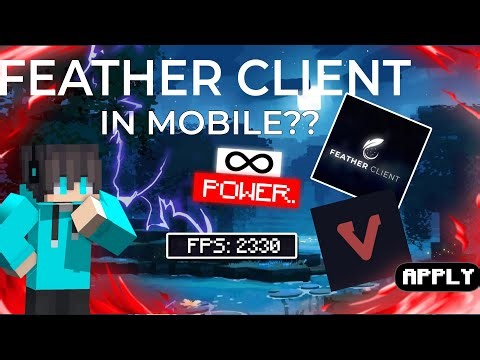 Feather client with vulkan on android insane fps boost ( pojav/zalith/mojo launcher )
