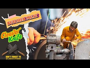 How to Sharpen a Butcher Meat Cleaver Knife Like a Pro 🔪 | Razor Sharp Edge Tutorial