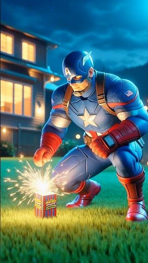 Captain America ki Diwali #marvel #youtubeshorts #shortvideo