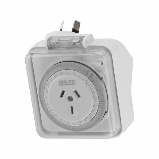 Arlec 24 Hour Weatherproof Timer - White