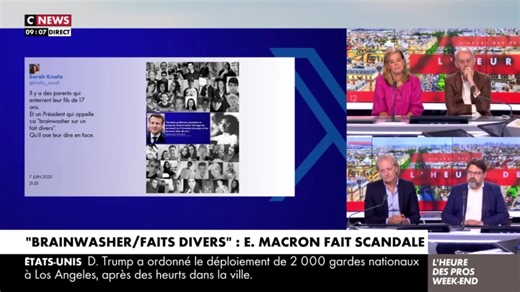 336K views · 11K reactions | Eliot Deval lit en direct la réponse de Sarah Knafo à Emmanuel Macron : « Il y a des parents qui enterrent leur fils de 17 ans. Et un Président qui appelle ça "brainwasher sur un fait divers". Qu’il ose leur dire en face. » | Zemmour TV | Facebook