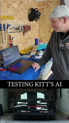 WORLD'S FIRST GENUINE AI KITT FROM KNIGHT RIDER THAT CAN TALK TO YOU - COMPLETELY CUSTOM BUILD