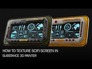 How To Texture #scifi Screen In #substancepainter