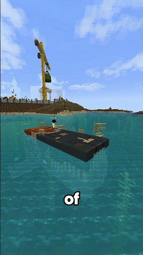 Whale ship in Minecraft.