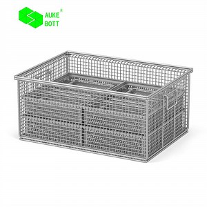 [Hot Item] Stainless Steel Custom Industrial Heavy Duty Stackable Mesh Baskets