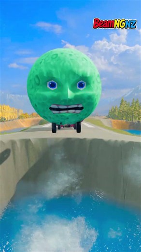 Which satellite survives its deep dive? 🌕🔥 #0157 #beamng #funny #shorts #trending #viral #crash #usa
