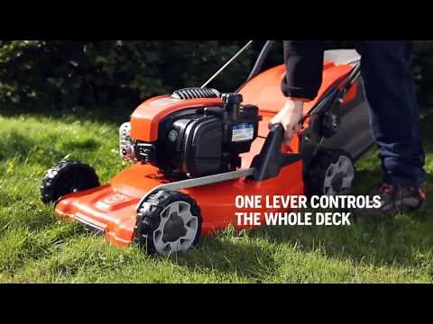 How to adjust the cutting height on your Husqvarna lawnmower