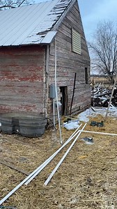 Installing a freeze proof water system for the goats at the funny farm. #HandsomeOrHandy Destiny Rohrer | Anthony Reimnitz