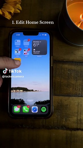 How to add the Locket Widget to your Home Screen 💛 #locket #howto #tutorial