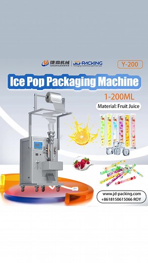 Automatic Ice Lolly Ice Pop Popsicle Fruit Juice Sachet Stick Filling Machine
