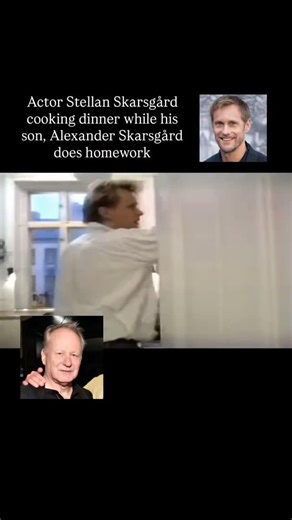 Alexander Skarsgård on Instagram: "❤❤❤ Old vidéo of Stellan, Alex and @gustafskarsgard repost @okuntakinte The video from 1989 showing actor Stellan Skarsgård cooking dinner while his son, Alexander Skarsgård, appears to be doing homework in the background was originally posted online on January 15, 2016. #alexanderskarsgard #stellanskarsgård #ericnorthman #trueblood"