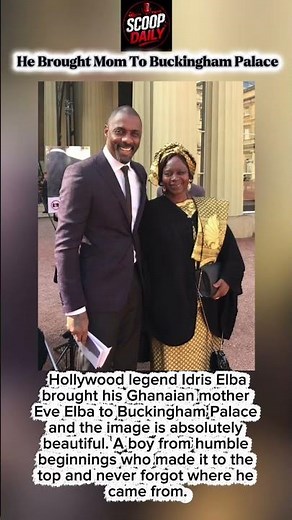Idris Elba & His Ghanaian Mother Eve Elba at Buckingham Palace A Son’s Pride 🥹❤️